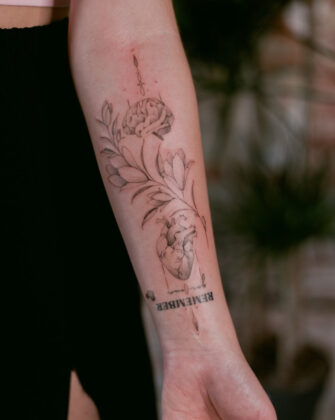 Тату флористика